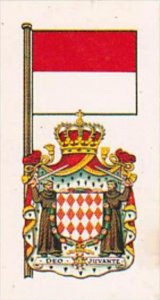 Brooke Bond Tea Trade Card Flags &  Emblems No 30 Monaco