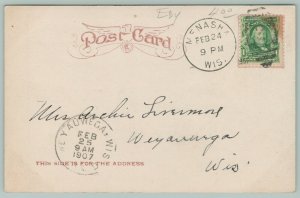 Menasha Wisconsin~Victorian Crowd on Brighton Beach~Canoes~c1907 Postcard