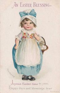 LP61   Easter Holiday Greetings postcard,  Artist signed 