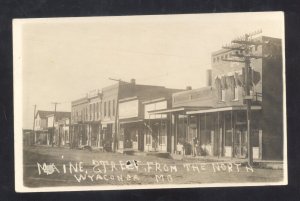 RPPC WYACONDA MISSOURI MO.  DOWNTOWN STREET SCENE MULTI VIEW REAL PHOTO POSTCARD