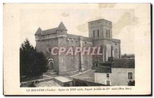Old Postcard The Boupere Church fortified 13th
