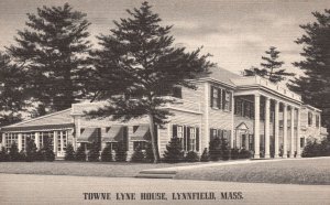 Vintage Postcard Towne Lyne House Newburyport Turnpike Lynnfield Massachusetts