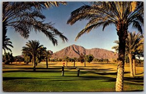 Vtg Phoenix AZ Arizona Country Club Golf Course View Camelback Mountain Postcard