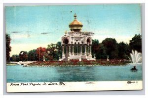 Vintage 1907 Postcard Forest Park Pagoda, St. Louis, Missouri