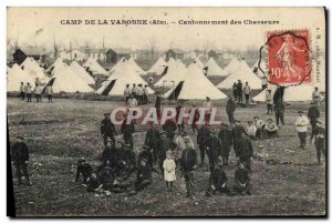 Old Postcard Militaria Alpine Hunters Camp Cantonment Vabonne Ain hunters
