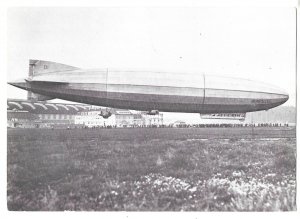 LZ 120 Bodensee Landing Friedrichshafen Zeppelin Hanger in 1919 Germany Postcard