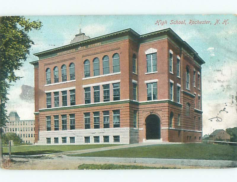 Pre-1907 HIGH SCHOOL Rochester New Hampshire NH n6170