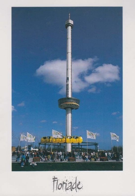 Floriade 1992 Amsterdam Dutch Flower Festival Holland Flag Tower Postcard