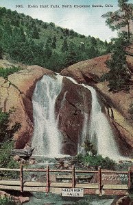 Postcard Early View of Helen Hunt Falls in North Cheyenne Canon ,CO.  S7