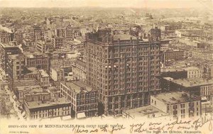 Panorama Minneapolis from Court House Tower Minnesota 1905 Tuck postcard