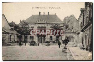 Postcard Old Gien (Loiret) The City Hotel