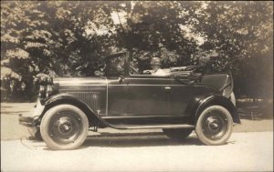 Newport RI Cancel Crisp View of Early Car Make/Model? Real Photo Postcard