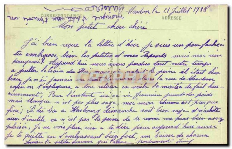 Meudon Old Postcard Entry of & # 39observatoire