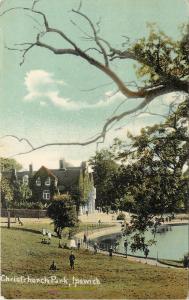 Vintage Postcard Christchurch Park Ipswich Suffolk, England UK Posted