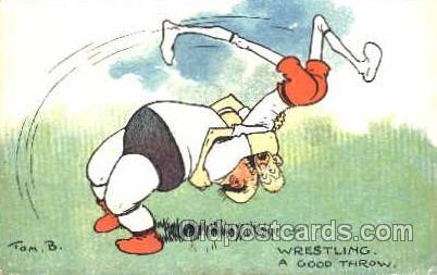 Artist Tom Brown, Wrestling Postcard Postcards  