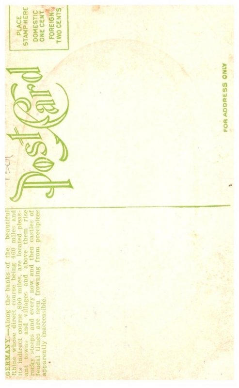 Germany   Ehrenfels Castle on the Rhine