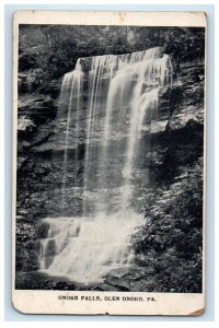 c1905 Onoko Falls, Glen Onoko Pennsylvania PA Unposted Antique Postcard