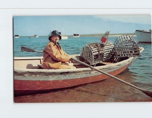 Postcard Lobsterman Fisherman, Cape Cod, Massachusetts