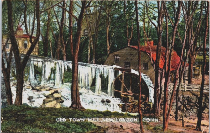 Old Town Mill New London Connecticut Vintage Postcard C204