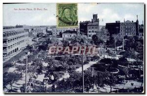 Postcard Old San Jacinto Plaza El Tex Paxo