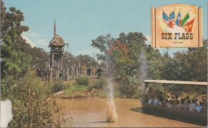 Postcard Six Flags Dallas Fort Worth French Section TX