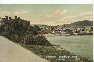 Wales Postcard - Conway Castle and Town - Caernarvonshire - Ref TZ7781