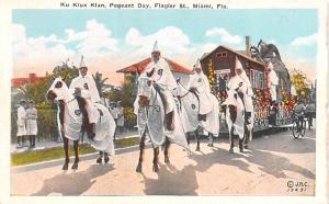 Klu Klux Klan, Pageant Day, Flagler St. Miami Florida, USA Unused light paint...