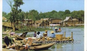 Miniature Floating Market Bangkok Thailand Unused 