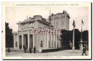 Old Postcard International Exhibition Dez Arts Decoratifs Paris National Pavi...