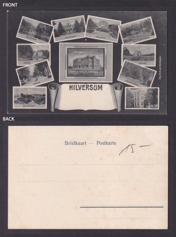 Vintage Postcard Netherlands Hilversum General views