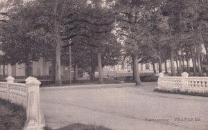 Franeker Stationsweg Old Dutch WW1 Postcard