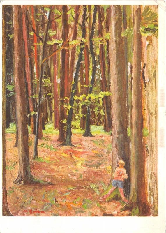 B75045 pro infirms   art paintings postcard