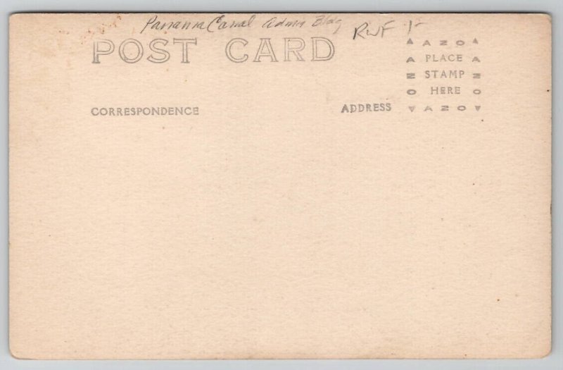 RPPC Panama Canal Administration Building Postcard F23