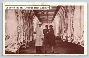 Armour Beef Cooler  Chicago  Illinois  Postcard