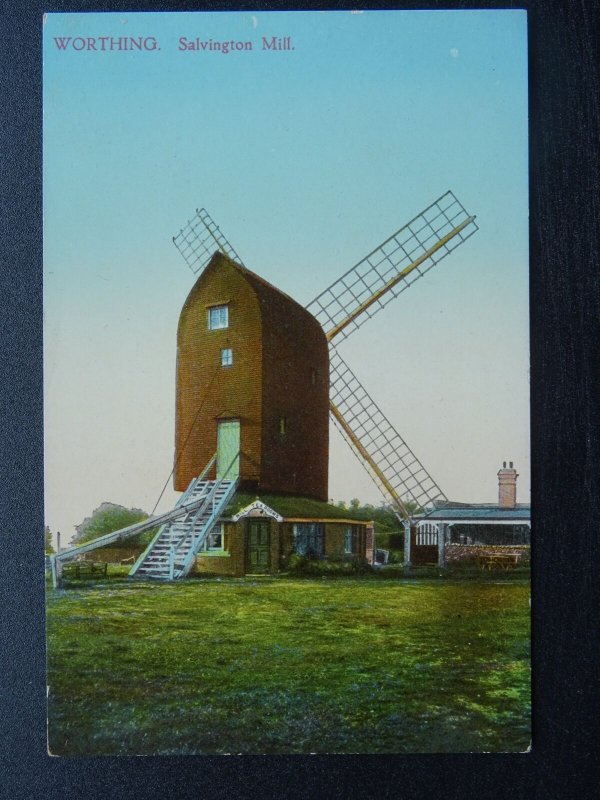 Sussex WORTHING Salvington Mill Tea Rooms - Old Postcard