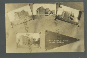 Pipestone MINNESOTA RPPC c1910 4 VIEWS collage SIOUX INDIAN SCHOOL Indians