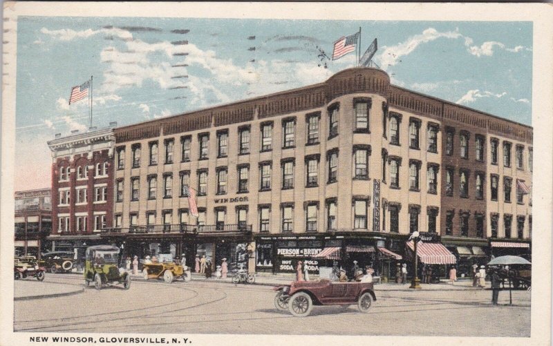 New York Gloversville New Windsor Hotel 1922 Curteich sk2573