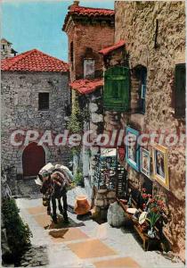 Postcard Modern Riviera Provence Old street szene picturesque Mediterranean F...