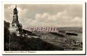 Postcard Old Nationaldenkmal mit Blick auf Rudesheim