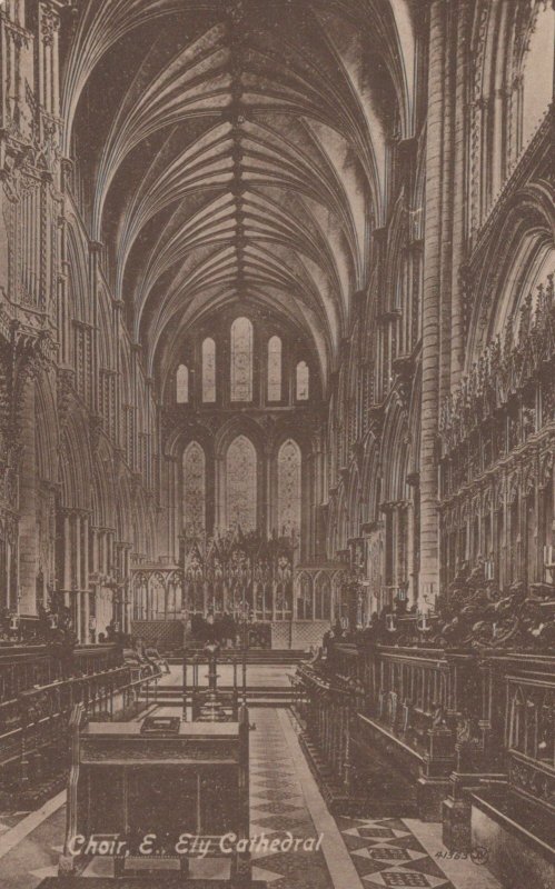 Cambridgeshire Postcard - The Choir, Ely Cathedral RS24482
