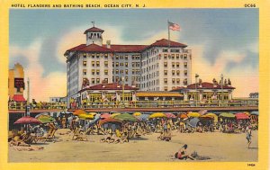 Hotel Flanders and Bathing Beach Ocean City, New Jersey NJ