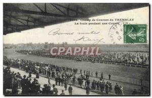 Old Postcard Horse Riding Equestrian Field Tremblay races the crowd during a ...