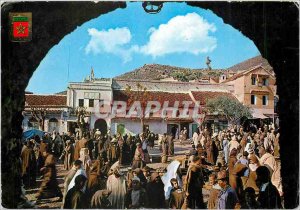 Postcard Modern Chefchaouen Field bath and Court