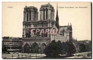 Paris - 4 - L & # 39Eglise Notre Dame - Old Postcard
