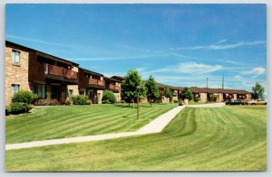 Racine Wisconsin~Lincoln Villas Apartments~Lutheran~Striped Lawn Mow~1980 PC