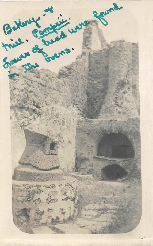 H78/ Pompeii Italy Foreign RPPC Postcard c1910 Oven and Mill Disaster 74