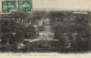 CPA Le HAVRE - Le Jardin Public et la Rue de PARIS (201273)