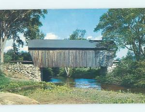 Pre-1980 COVERED BRIDGE Bradford - Near Hanover & Barre & Montpelier NH H7808