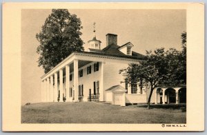 Vtg Virginia VA The Mount Vernon Mansion East Front View 1930s Postcard