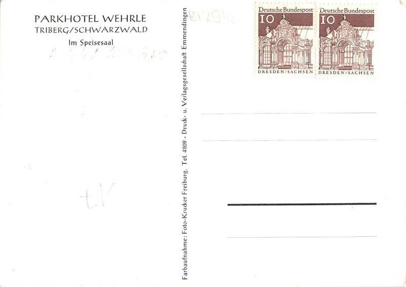 BT2945 Parkhotel Wehrle triberg       Germany